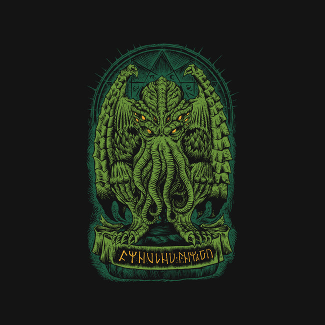 The Sleeper of R'lyeh-none polyester shower curtain-Melee_Ninja