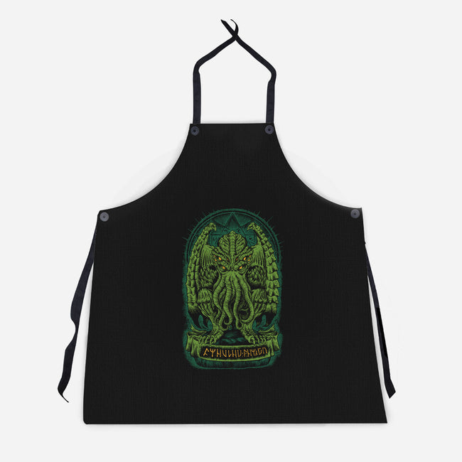 The Sleeper of R'lyeh-unisex kitchen apron-Melee_Ninja