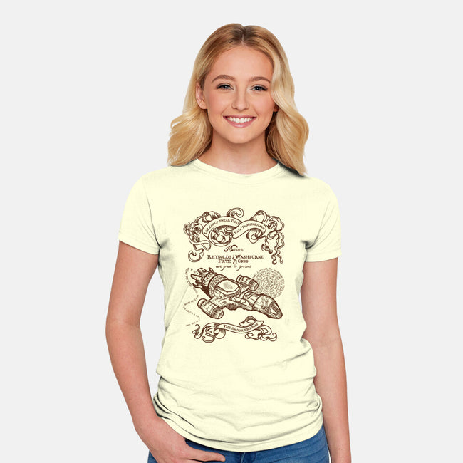 The Smuggler's Map-womens fitted tee-Missy Corey