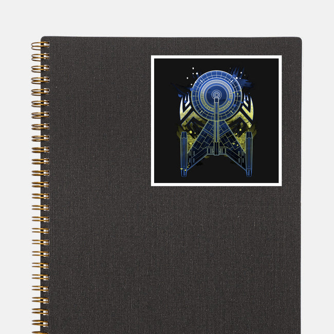 The Spaceship-none glossy sticker-xMorfina