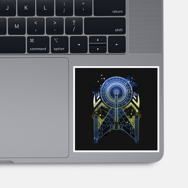 The Spaceship-none glossy sticker-xMorfina
