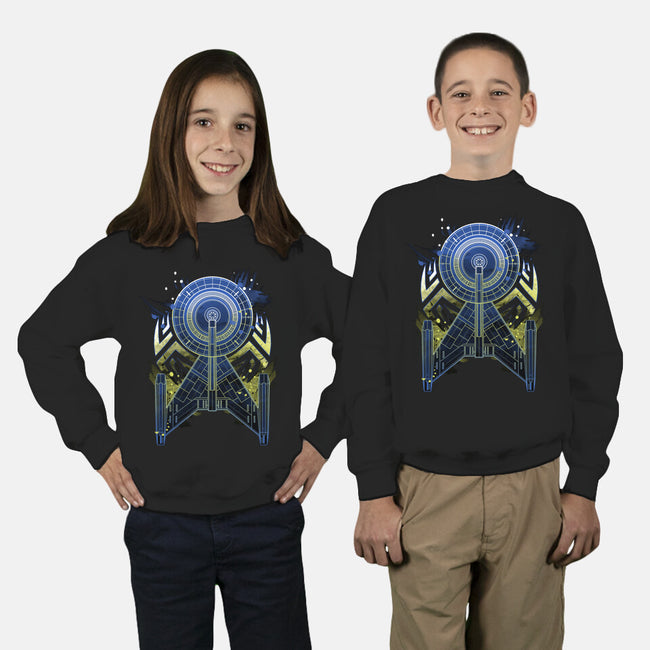 The Spaceship-youth crew neck sweatshirt-xMorfina