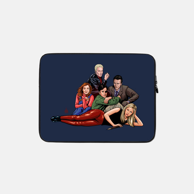 The Sunnydale Club-none zippered laptop sleeve-dandstrbo