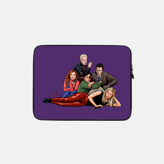 The Sunnydale Club-none zippered laptop sleeve-dandstrbo