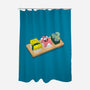 The Sushi Star-none polyester shower curtain-Ionfox