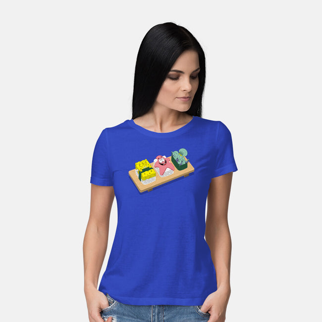 The Sushi Star-womens basic tee-Ionfox