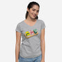 The Sushi Star-womens v-neck tee-Ionfox