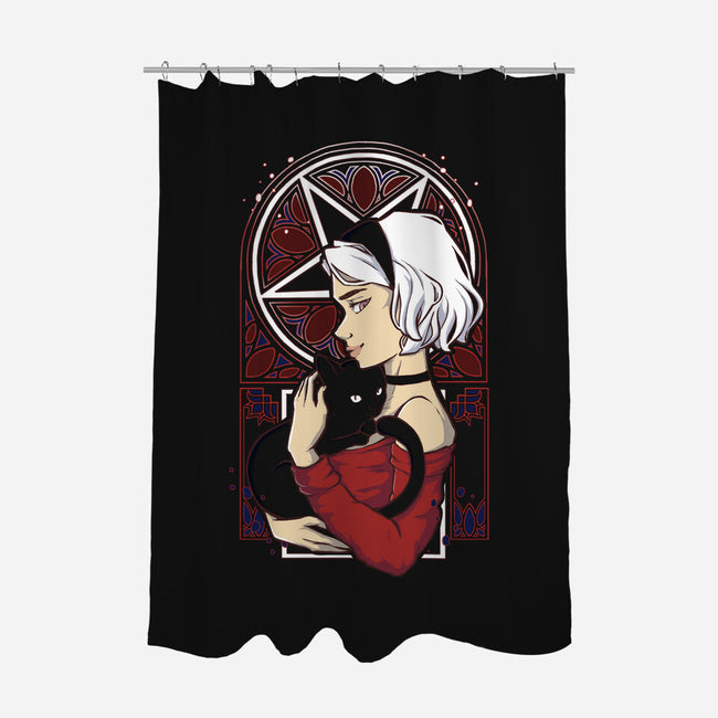 The Teenage Witch-none polyester shower curtain-xMorfina