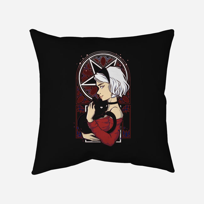 The Teenage Witch-none removable cover w insert throw pillow-xMorfina