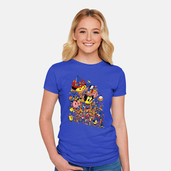 The Travelers-womens fitted tee-Aphte