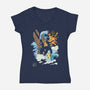 The Two Avatars-womens v-neck tee-idriu95