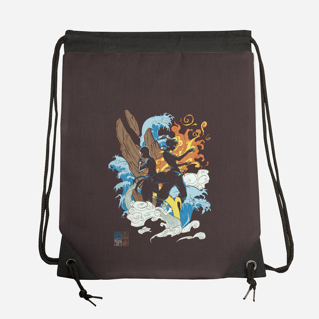 The Two Avatars-none drawstring bag-idriu95