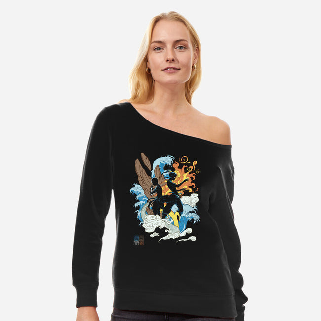 The Two Avatars-womens off shoulder sweatshirt-idriu95