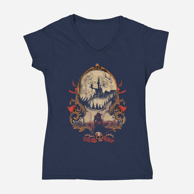 The Vampire's Killer-womens v-neck tee-vp021