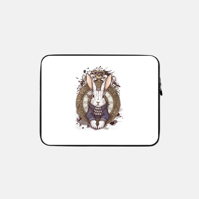 The White Rabbit-none zippered laptop sleeve-xMorfina