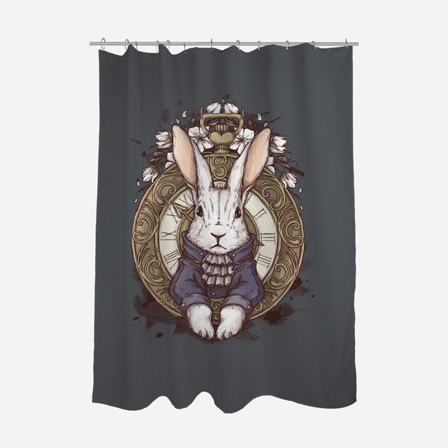 The White Rabbit-none polyester shower curtain-xMorfina