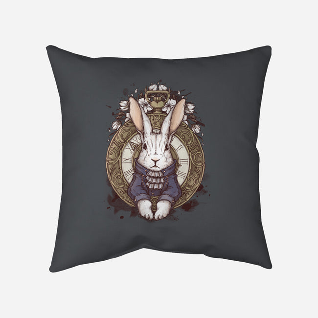 The White Rabbit-none non-removable cover w insert throw pillow-xMorfina