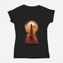 The Wind Through The Keyhole-womens v-neck tee-dandingeroz