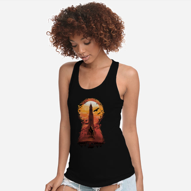 The Wind Through The Keyhole-womens racerback tank-dandingeroz