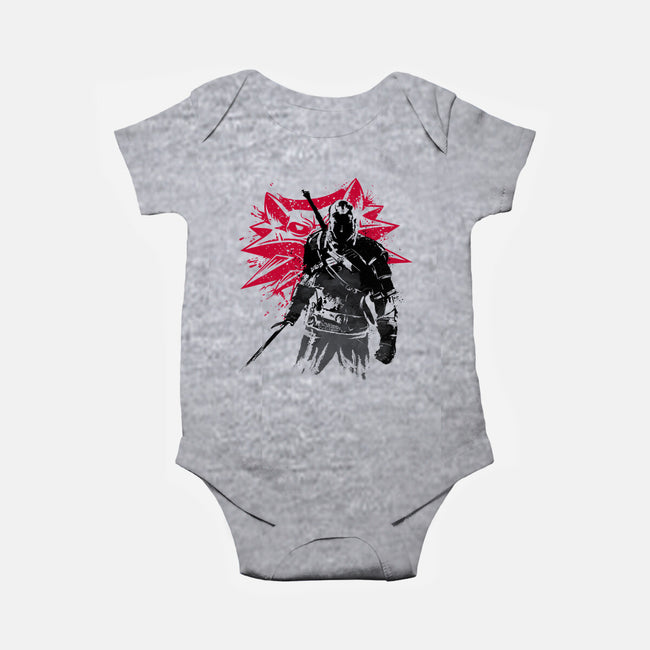 The Witcher Sumi-e-baby basic onesie-DrMonekers