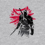 The Witcher Sumi-e-womens fitted tee-DrMonekers