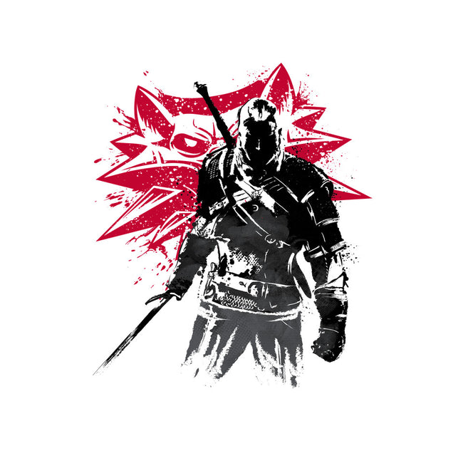 The Witcher Sumi-e-none removable cover w insert throw pillow-DrMonekers