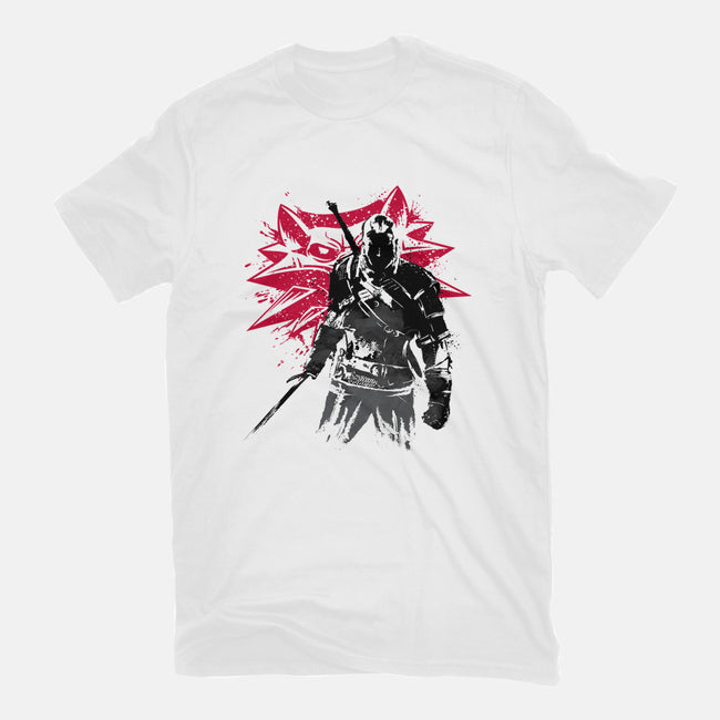 The Witcher Sumi-e-mens heavyweight tee-DrMonekers