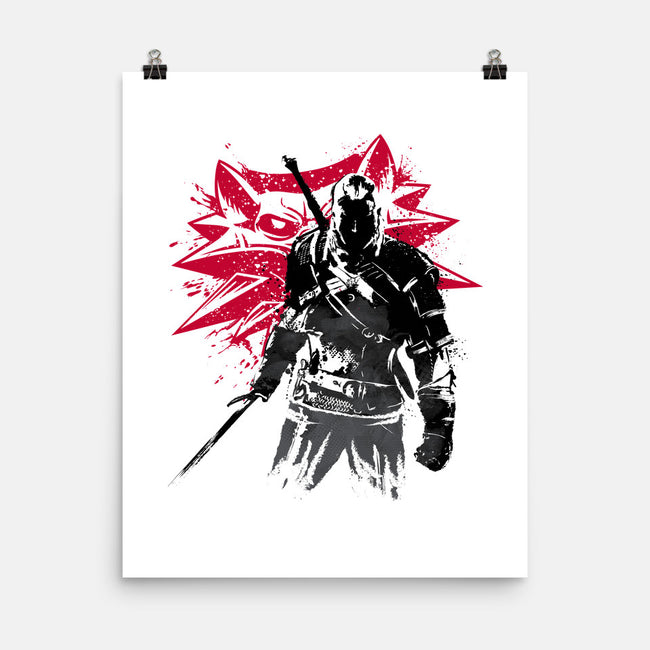 The Witcher Sumi-e-none matte poster-DrMonekers