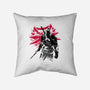 The Witcher Sumi-e-none removable cover throw pillow-DrMonekers
