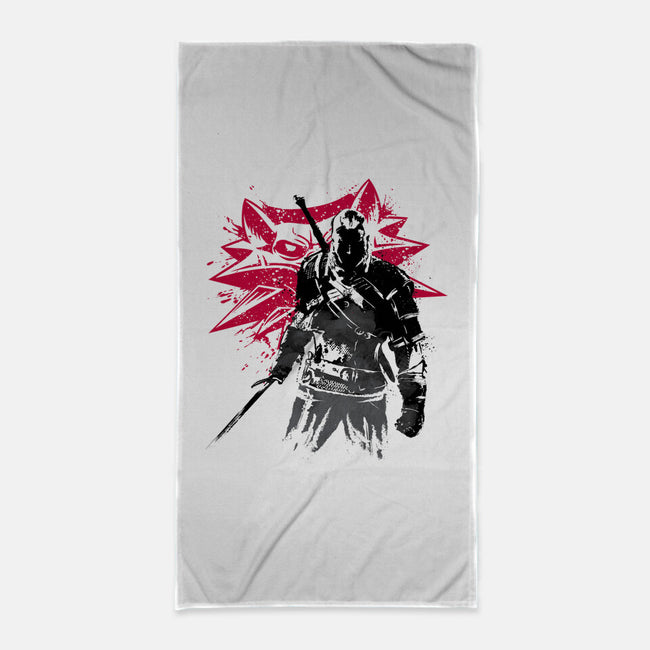 The Witcher Sumi-e-none beach towel-DrMonekers