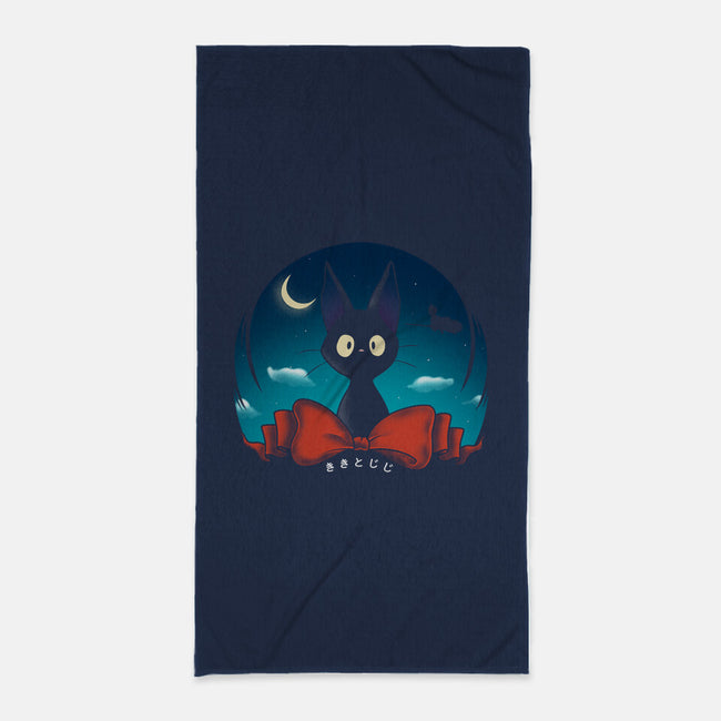 The Witch's Familiar-none beach towel-Ruwah