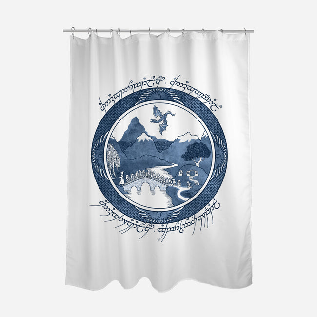 There and Back Again-none polyester shower curtain-Joe Wright