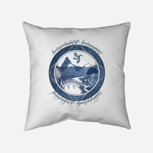 There and Back Again-none removable cover w insert throw pillow-Joe Wright