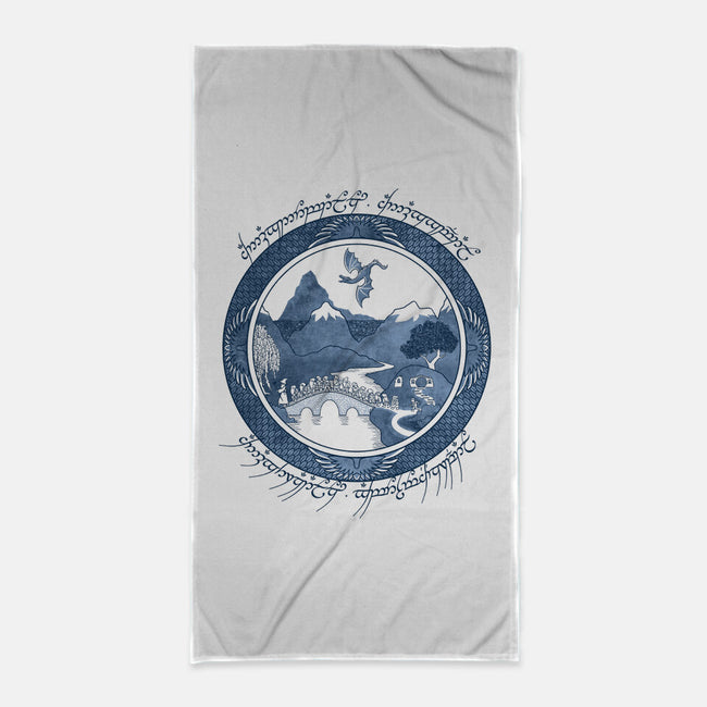 There and Back Again-none beach towel-Joe Wright