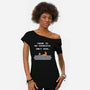 There Is No Princess-womens off shoulder tee-mikehandyart