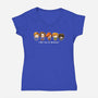 There Was No Breakfast-womens v-neck tee-SuperEmoFriends