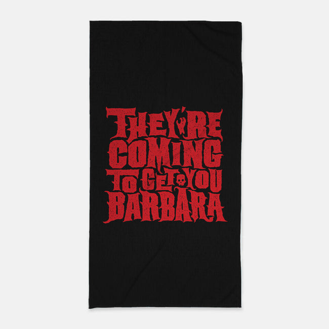 They're Coming to Get You-none beach towel-pufahl