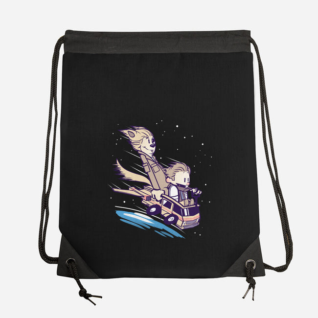 They've Gone to Plaid-none drawstring bag-KindaCreative