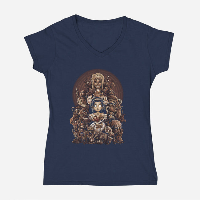 Thirteen Hours-womens v-neck tee-saqman