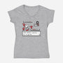 Throne Battle-womens v-neck tee-Italiux