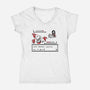 Throne Battle-womens v-neck tee-Italiux