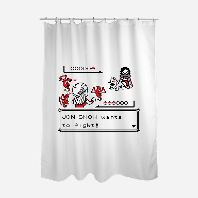 Throne Battle-none polyester shower curtain-Italiux