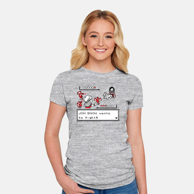 Throne Battle-womens fitted tee-Italiux