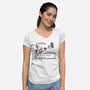 Throne Battle-womens v-neck tee-Italiux