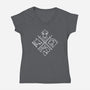 Throne Houses-womens v-neck tee-spike00