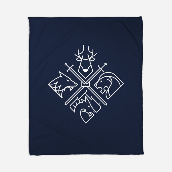 Throne Houses-none fleece blanket-spike00