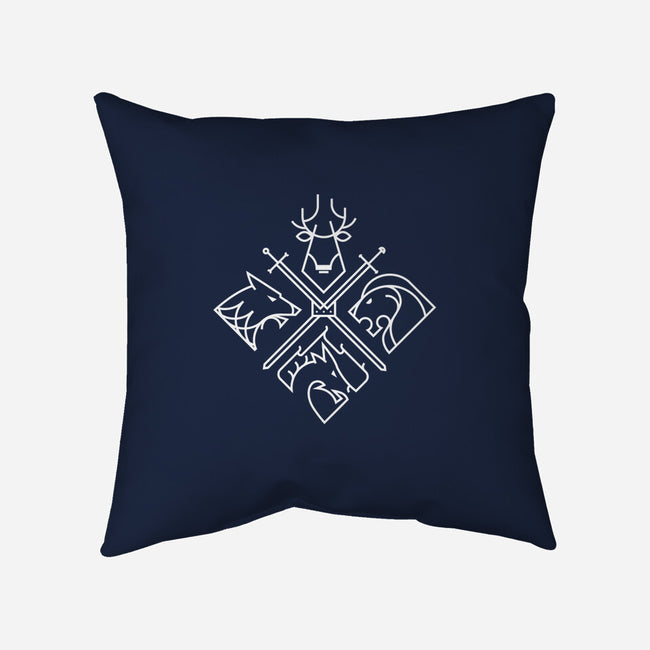 Throne Houses-none removable cover w insert throw pillow-spike00