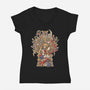 Throne of Magic-womens v-neck tee-GillesBone