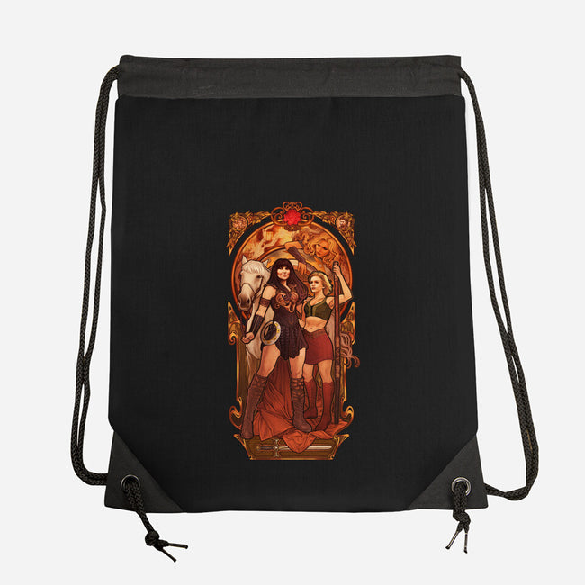 Ties That Bind-none drawstring bag-MeganLara