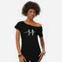 Time Fiction-womens off shoulder tee-zerobriant